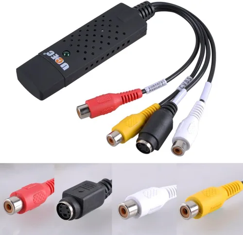 Miniatura 5 de UCEC Convertidor RCA a USB, dispositivo de tarjeta de captura de audio y video USB 2.0 para PC, convertidor de video analógico a digital