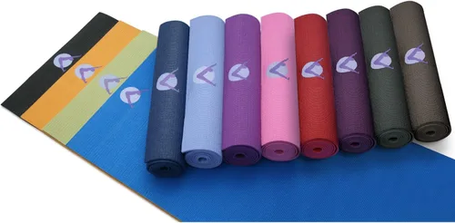 Miniatura 6 de AURORAE Esterilla de yoga clásica/impresa extra gruesa y larga. Incluye colofonia antideslizante Pino arbolado