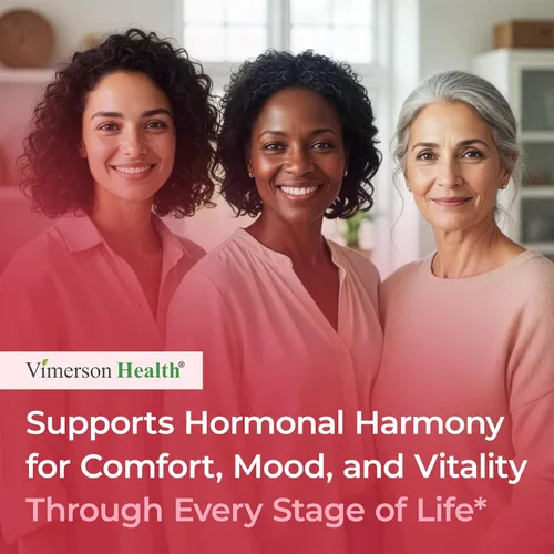 Miniatura 7 de Harmonía hormonal para mujeres con cohosh negro, Dong Quai y trébol rojo - Equilibrio hormonal natural para mujeres de todas las edades - Apoya