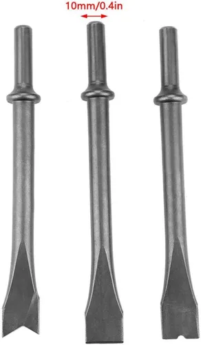 Miniatura 6 de Jazar Durable Cromo Molibdeno Acero Universal Air Hammer Punch Chipping Bits Herramienta, juego de cinceles, vástago redondo para perforación