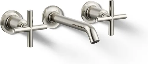 Miniatura 23 de Kohler T14413-4-BGD Purist - Grifo de pared para lavabo Cromo pulido