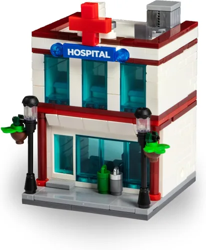 Miniatura 6 de Brick Loot Mini City Diner Building Set, 234 Piece Modular Restaurant Brick Toy, Collectible Mini City Building, Compatible with Major Brick Brands