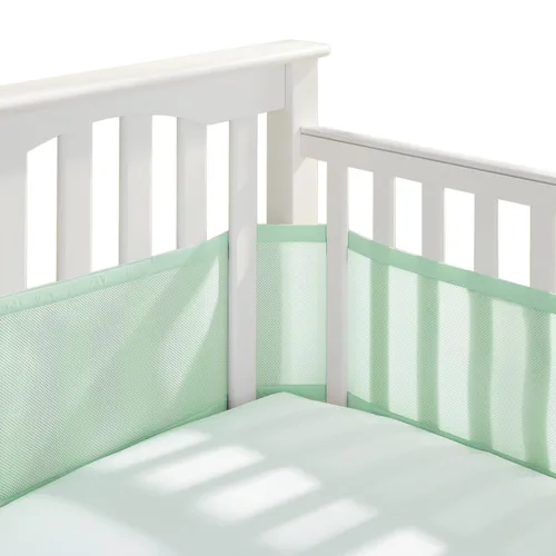 Miniatura 22 de BreathableBaby Forro de malla transpirable para cunas de tamaño completo, malla clásica de 3 mm, blanco (Tamaño 4FS cubre 3 o 4 lados)