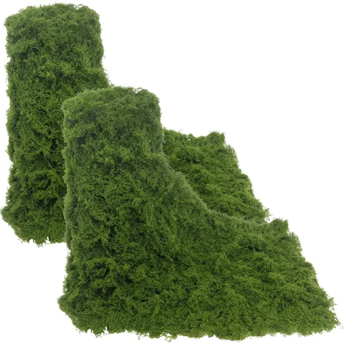 Miniatura 15 de 2 Rollos de Camino de Mesa de Musgo Falso para Decoración 4" x 47" Musgo Artificial para Plantas de Interior Hierba Blanca Falso para Macetas