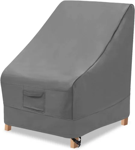 Miniatura 8 de Vailge Funda para Silla de Patio de Alto Respaldo, Fundas para Sillas de Exterior Impermeables, Funda para Silla de Comedor de 600D, Silla de Césped