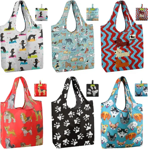 Miniatura 21 de Bolsas de la compra de animales reutilizables plegables bolsas de comestibles
