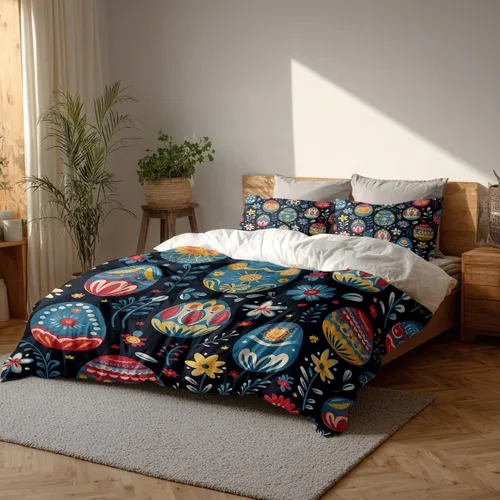 Miniatura 14 de Batmerry Flowers Watercolor Twin Size 3 Pieces Bedding Duvet Cover Sets, Soft Fluffy Elegant Black White Flower Painting 100% Cotton Printed Duvet