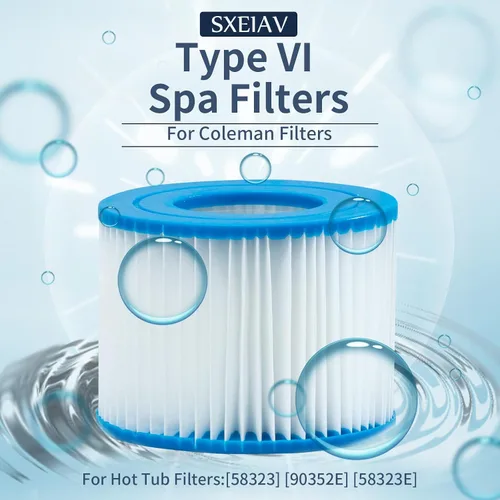 Miniatura 2 de Filtro de spa tipo vi y cartucho de repuesto de filtro para bañera de hidromasaje Coleman, para filtro inflable para bañera de hidromasaje