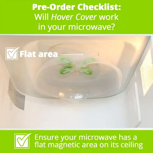 Miniatura 3 de Hover Cover Tapa magnética para microondas para alimentos Tapa transparente contra salpicaduras para microondas Tapa para plato de microondas