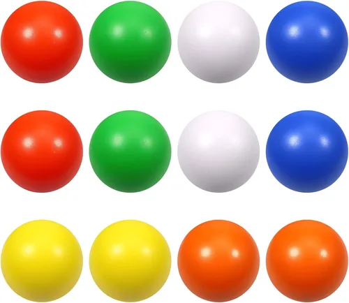 Miniatura 11 de Pelotas de espuma amarilla para aliviar el estrés para niños y adultos, juguetes sensoriales para aliviar el estrés para autismo, ansiedad, TDAH