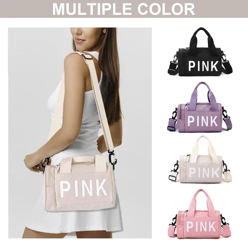 Miniatura 7 de Mini bolso cruzado pequeño para gimnasio, lindo bolso de lona pequeño, bolso deportivo estético, bolsa de gimnasio bolsa de hombro para fitness