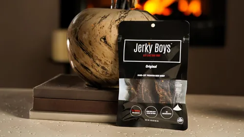 Miniatura 8 de Jerky Boys - Bocadillo de carne de res bajo en calorías, bajo en carbohidratos, sin conservantes, alto en proteínas - Sabor ORIGINAL 3.25oz