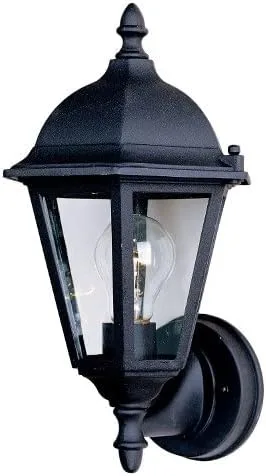 Miniatura 3 de Maxim 1002BK Westlake - Aplique de pared para exteriores, 1 luz, 60 vatios en total, color negro