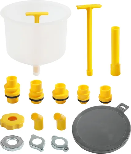 RACOONA Kit de Embudo de Refrigerante para Limpieza de Radiador - Accesorios de Coche Sin Derrames, Purgador de Anticongelante Universal para
