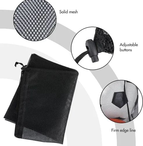 Miniatura 4 de Berlune Bolsas grandes de malla para lavandería, juego de lavado a granel de 24 x 36 pulgadas con cordón para uso comercial, dormitorios, alquileres
