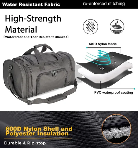 Miniatura 4 de Miramrax Bolsa de gimnasio para hombres y mujeres con compartimento para zapatos, deporte, fin de semana, viajes, durante la noche, bolsa