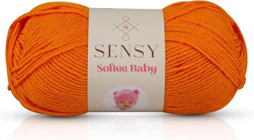 Miniatura 13 de Sensy Softee - Ovillo de lana para bebé, 3.5 onzas, 275 yardas, calibre 3 claro (negro)