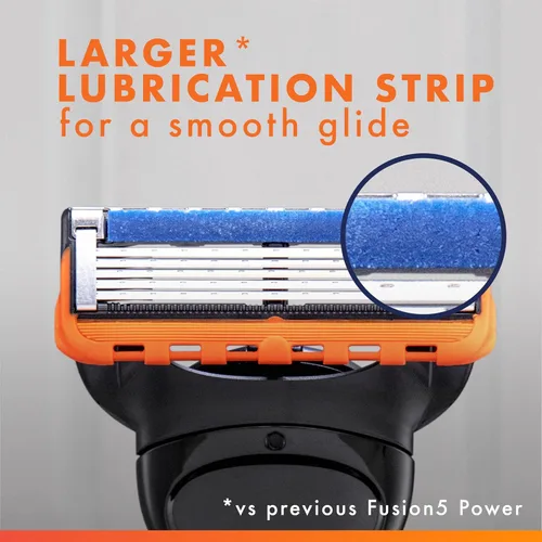 Miniatura 8 de Gillette Fusion5 Power Razor para hombres, 1 mango de maquinilla de afeitar Gillette Power + 1 repuesto de cuchilla