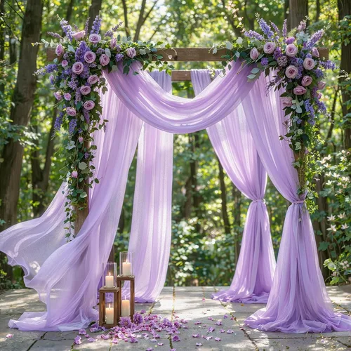 Miniatura 31 de Tela Negra para Drapeado de Arco de Boda 1 Panel 30'' x 20 Pies Cortinas Negras Tela Transparente Telón de Fondo Telas para Drapeado de Arco