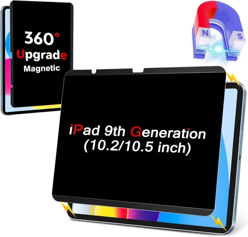 Miniatura 11 de ZZOEGAA - Protector de pantalla de privacidad para iPad de 9ª generación, protector de pantalla de privacidad magnético para iPad de 9ª 8ª y 7ª