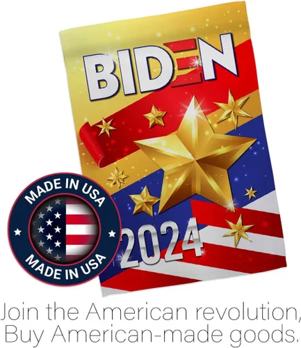 Miniatura 5 de Biden Harris Flag 2020 House Pack Patriotic Vote President Democrat Republican Tea Party United State American Election Banner Small Garden Yard