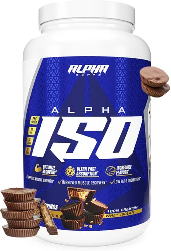 Miniatura 19 de Alpha Supps ISO - Polvo aislado de proteína de suero de leche 100% bajo en carbohidratos, 0.88 onzas por porción, ayuda a apoyar el crecimiento