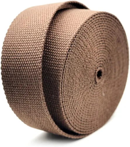 Miniatura 7 de CRAFTMEMORE Correa de algodón pesado de 1.5 pulgadas, correas de tejido liso para artes y manualidades, correa de lujo para bolsa de alta densidad