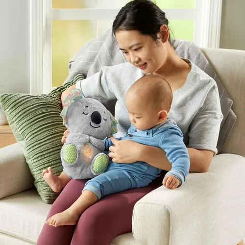 Miniatura 2 de Fisher-Price Juguete para Bebé Soothe 'n Snuggle Koala de Peluche Máquina de Sonidos con Música Personalizable, Luces y Movimiento de Respiración
