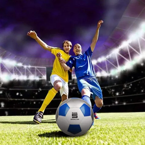 Miniatura 4 de Pelota de entrenamiento de fútbol, pelotas de fútbol de práctica, tamaños clásicos 5 para jóvenes, adultos, perfectas para partidos o juegos al aire