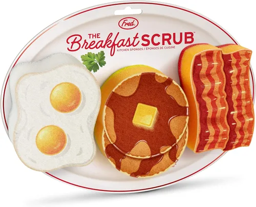 Miniatura 3 de Genuine Fred Esponjas para el desayuno, juego de 3, estilos surtidos