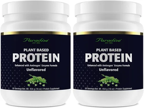 Miniatura 10 de Paradise Herbs Proteína de guisante en polvo, orgánica, keto, paleo, vegano, sin OMG, sin gluten, sin sabor, 15 porciones, 450 g (15.87 oz)