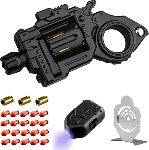 Juguetes de Metal para Girar para Adultos Pistola: Fidget Spinner Juguetes de Girar Geniales para Hombres Anillo de Spinner para Alivio del Estrés y