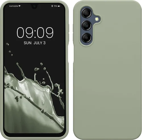 Miniatura 26 de kwmobile Funda Compatible con Samsung Galaxy A14 5G - Funda de teléfono de TPU y silicona con acabado suave - Verde Lima