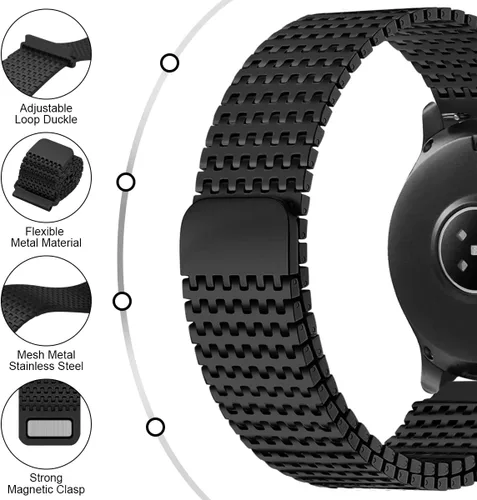 Miniatura 7 de Compatible con Samsung Galaxy Watch 7/6/5/4/FE 1.732 in 1.575 in/Galaxy Watch 5 Pro 1.772 in/Watch 4/6 Classic 1.850 in 1.811 in 1.693 in 1.654