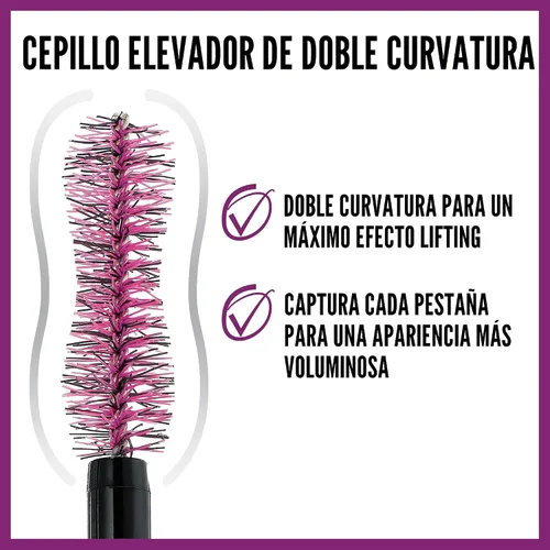 Miniatura 2 de Maybelline The Falsies Lash Lift - Máscara de pestañas lavable voluminizadora, alargamiento, levantamiento, rizado, multiplicación, maquillaje