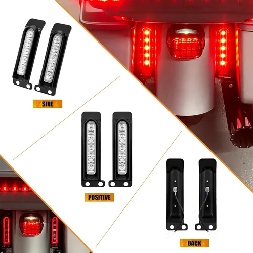 Miniatura 3 de Luces de Panel de Relleno LED Luces de Guardabarros Trasero Señales de Giro Compatible con Harley Touring Road Glide FLTR Electra Glide FLHT Road