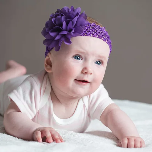 Miniatura 5 de 30 diademas de gasa para niñas pequeñas, suaves y elásticas, accesorios para el cabello para bebés, niñas, recién nacidos, bebés y niños pequeños