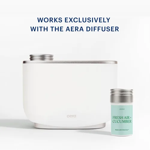Miniatura 5 de Aera Fresh Air + Pepino - Recambio de cápsula de fragancia de aceite esencial fabricado con tecnología OdorOut, notas de cítricos, menta, pepino