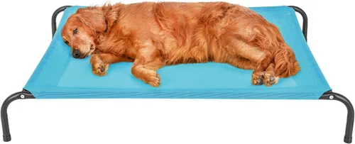 Miniatura 11 de FurHaven Cunas elevadas para mascotas – Hamaca de malla de nailon refrescante y transpirable para perros pequeños y gatos, fácil de montar, duradera