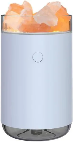 Humidificador de aromaterapia de cristal portátil USB Aroma Difusor de aceite esencial Humidificador de aire con lámpara de atmósfera Hogar (azul)