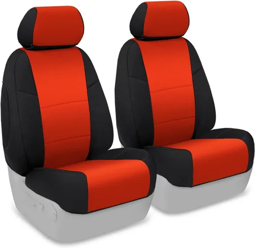 Miniatura 30 de Coverking Custom Fit Center 50/50 - Funda de asiento de cubo para modelos seleccionados Chevrolet Suburban - Neopreno (negro)