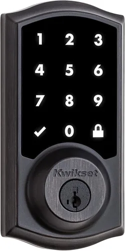 Miniatura 21 de Kwikset HomeConnect 918 Cerradura de pantalla táctil tradicional habilitada para Z-Wave de largo alcance, funciona con Ring Alarm, se requiere