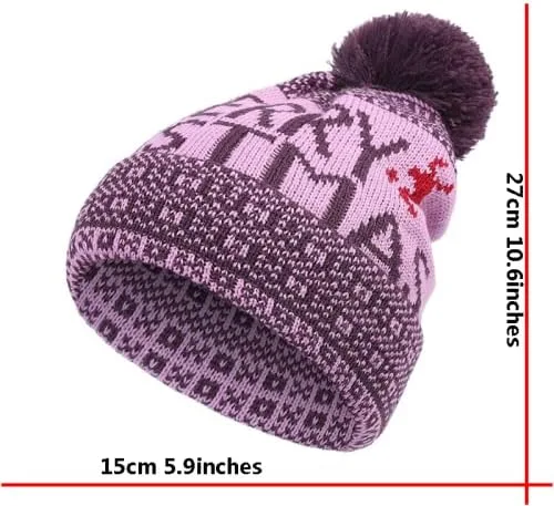 Miniatura 4 de Gorro de punto grueso suave y cálido para mujer y hombre, para otoño e invierno