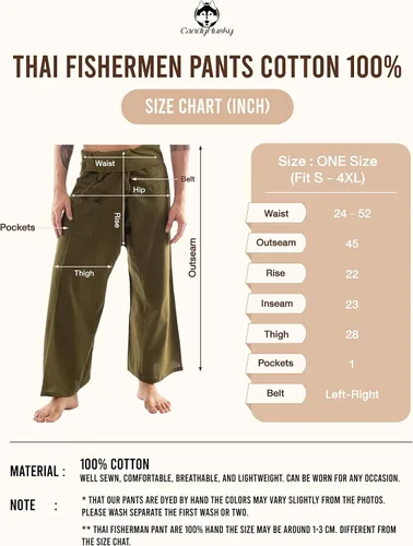 Miniatura 6 de CandyHusky Pantalones de pescador tailandés, pantalones de pirata de algodón para hombre, pantalones de descanso, pantalones samurái, disfraz gitano