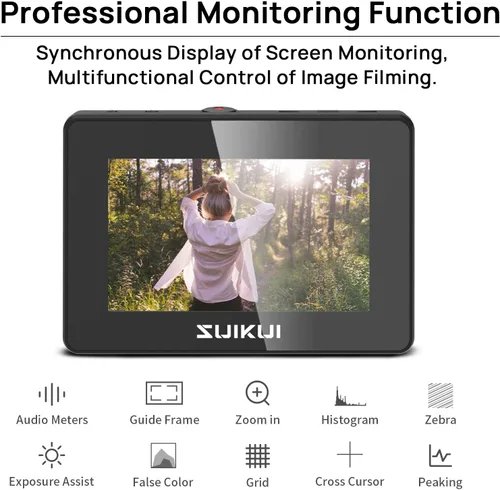 Miniatura 3 de Monitor de cámara de grabación ilimitada RH35 1080P 30FPS Captura y pantallas de video de transmisión fotográfica de HDMI