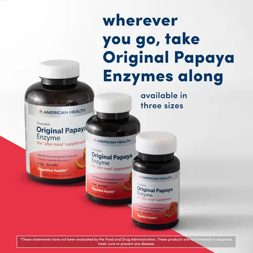 Miniatura 6 de American Health Enzima de papaya original masticable 250 Chwbls