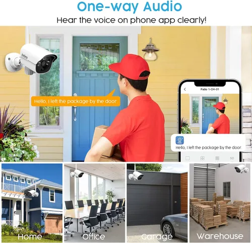 Miniatura 6 de Sistema de cámara de seguridad 1080P inalámbrico, Plug and Play Kit NVR de videovigilancia de 8 canales con 4 unids HD Bullet IP cámara