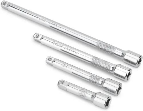 Rongon Juego de 4 extensiones de enchufe de unidad de 4 piezas, barra de extensión de 1/4 de pulgada, 2 pulgadas/1.969 in, 3 pulgadas/2.953 in, 4
