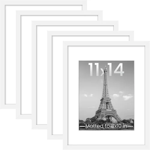 Miniatura 16 de upsimples - Portarretratos de 11 x 14 para galería de fotografías. Marcos para fotos de 8 x 10 pulgadas con paspartú o de 11 x 14 pulgadas sin Dorado