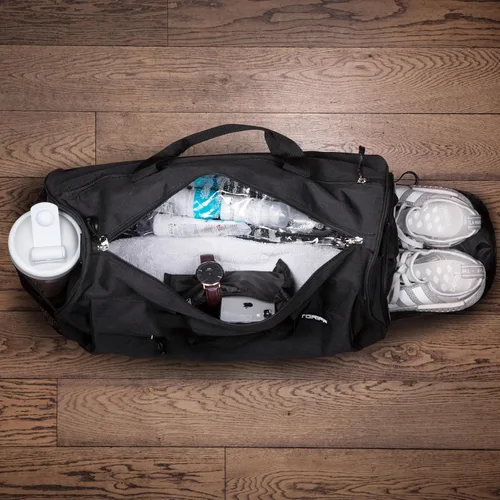 Miniatura 4 de Fitgriff Bolsa de gimnasio para hombres y mujeres con compartimento para zapatos y artículos húmedos, bolsa de lona para viajes, deportes, fitness